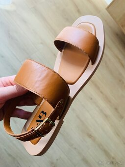 hnede kožene sandale (39) - 3