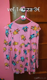 Šaty s dlhým rukávom veľ.140 - 3