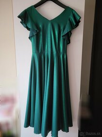 Spoločenské šaty smaragdovo zelené veľ.36 - 3