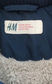 Zimná bunda H&M 110/116 - 3