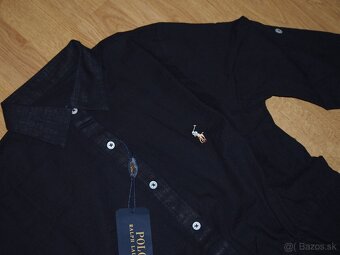 Ralph Lauren dámske košeľové šaty čierne - 3