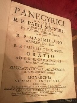 Stará vzácna kniha Segneri 1750 dobrý stav - 3