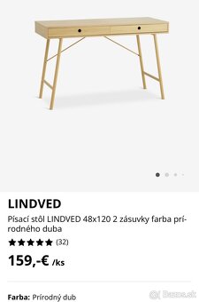 Písací stôl JYSK - LINDVED - 3
