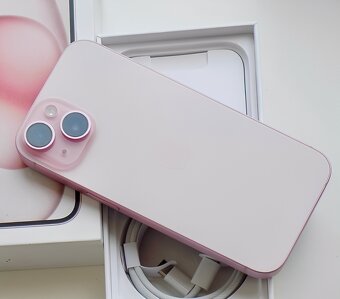 iPhone 15 Pink BATERIE 100% TOP - 3