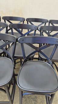 Barové židle černo-modré (č.1) - 3