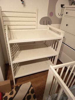 Detská postieľka s prebaľovacim pultom IKEA - 3