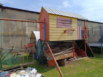 Detský záhradný domček s hojdačkami (oddeliteľné) - 3