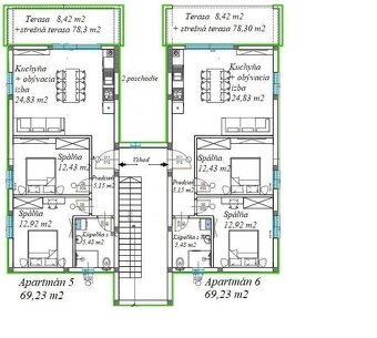 PREDAJ – Apartmány RAŽANAC vo výstavbe – CHORVÁTSKO - 3