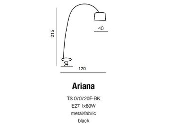 Stojaca lampa Azzardo Ariana - 3