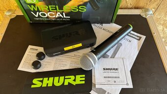 Shure BLX PG58 – 2 ks + 12U rack Thomann + racková predlžova - 3