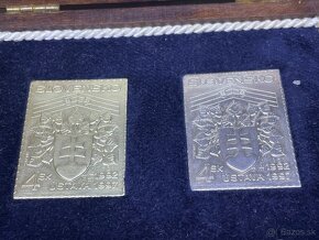 Poštové známky Slovensko 1997 ústava -zlato striebro - 3