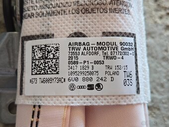 Bočný Airbag sedačky Škoda Fabia III - 3