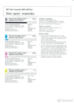 Predám tlačiareň HP Color LaserJet MFP M277dw - 3