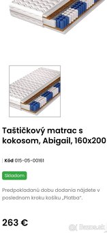 Taštičkový matrac 200x160cm - 3