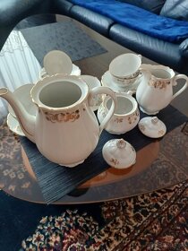 Porcelánová starožitná čajová súprava - 3
