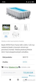Predám bazén Intex - 3