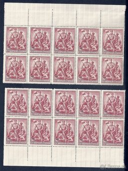 Známky, zbierka, bloky Zborov 1937, ČSR I - 3