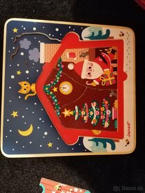 Drevené puzzle Janod, Vianoce, Mikuláš, Santa Claus - 3