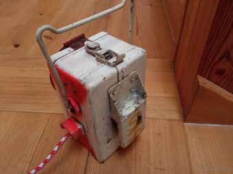 Retro ČSD nádražní lampa koncové světlo vlaku Kovo Věšín - 3