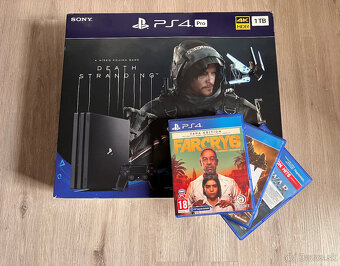 Playstation 4 PRO 1TB, 2x Dualshock a 3 hry - 3