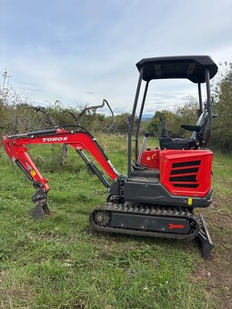 Práca s minibagrom - 3