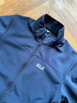 Softshellová bunda Jack Wolfskin – tmavomodrá, L - 3