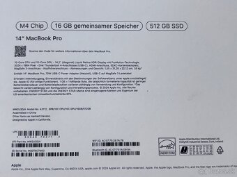 MacBook Pro 14” M4 16gb 512gb - 3