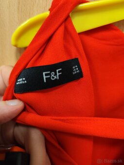 Elegantné dámske červené šaty 42 F&F - 3