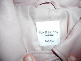 dievčenská koženková bundička do pásu 134cm - 3