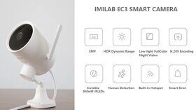 Otočná WiFi/LAN Kamera Xiaomi Imilab EC3 so Super 2K Obrazom - 3