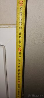 Plastové okno v125 x 69šírka, hrúbka 7,6cm - 3