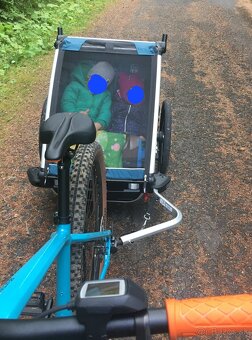 predám THULE DETSKÝ VOZÍK za bicykel pre 2 deti - 3