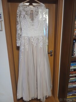 Svadobné šaty ružová sukňa - 3