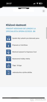 Pákový kávovar De'Longhi La Specialista Opera EC9555.BK - 3