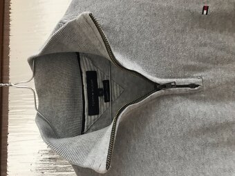 TOMMY HILFIGER originál sivý pánsky svetrik XL - 3