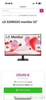 Monitor zaobleny 31,5" LG 32MR50C-B - 3