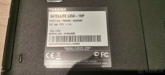 Predám Toshiba Satellite L 850-1HP - 3
