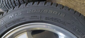 Mercedes hliníkové disky 5x112 r16 sada zimných kolies - 3