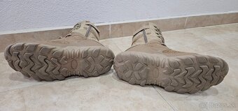 Taktické topánky - vysoké, veľkosť 44, farba hnedá-piesková - 3