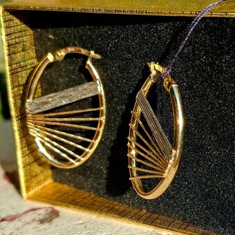 Zlate nausnice harfa - 3