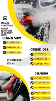 Royal Car Wash Ponúka Ručne umytie - 3
