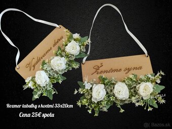 Vydávame dcéru, Ženíme syna - rôzne tabuľky - 3