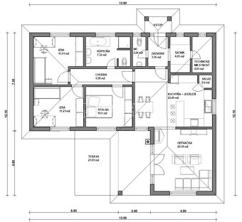 Moderný bungalov na kľúč s pozemkom 245 000 € - 3