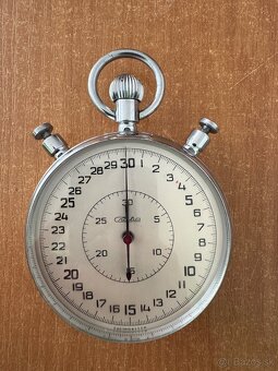 Mechanické stopky Slava (SSSR) + orig. krabička - 3