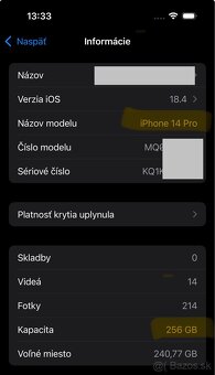 Predam iPhone 14 pro, 256gb - 3