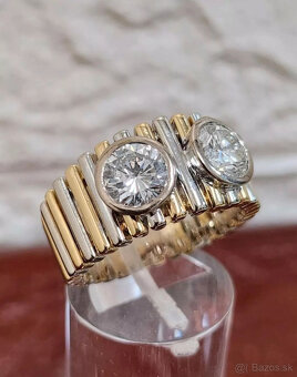 Zlatý prsteň 750 s diamantmi, 2,20 karátový, pevný, 14,92 gr - 3