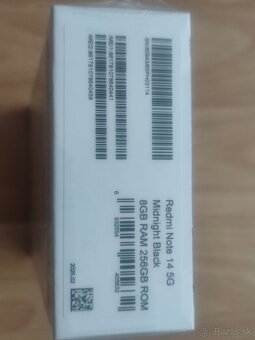 Predám Xiaomi Redmi Note 14 5G 8/256GB Midnight Black - 3