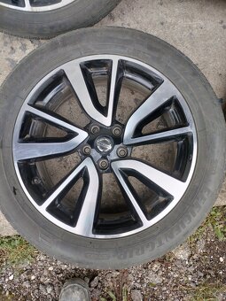 4ks alu disky orig. Nissan 5x114,3 R19 + snimače + pneu - 3