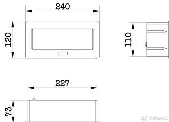 Výklopná zásuvka GTV - 3