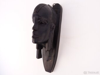 Africká Ebenová Busta - Maasai Bojovník - 3